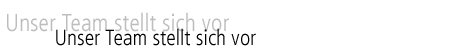 Unser Team stellt sich vor